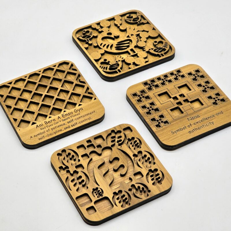 Adinkra Coaster