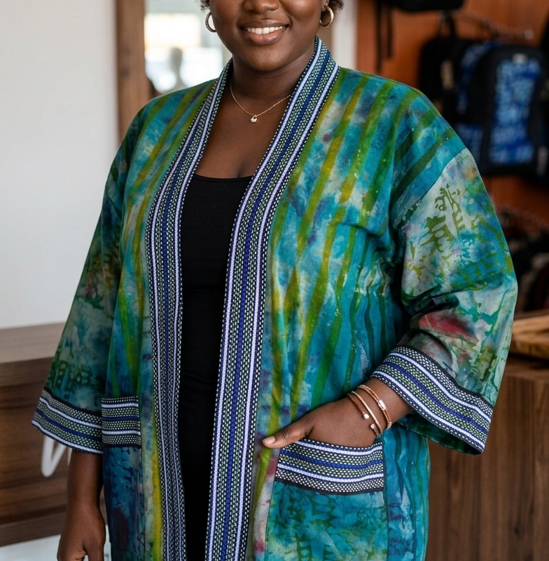 Batik Kimono Jacket