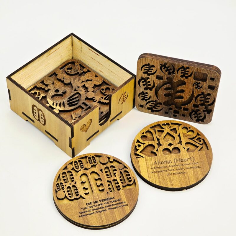 Adinkra coasters