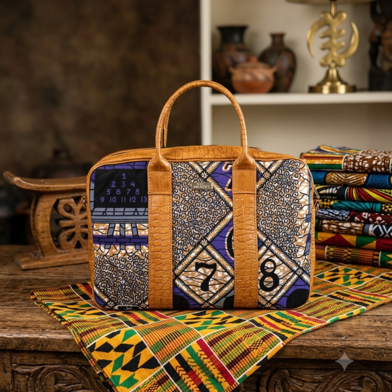 Waxprint Laptop Bag