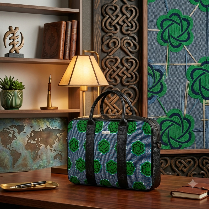 Waxprint Laptop Bag