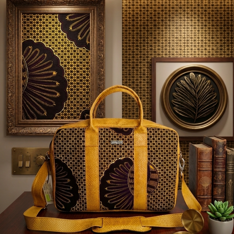 Waxprint Laptop Bag