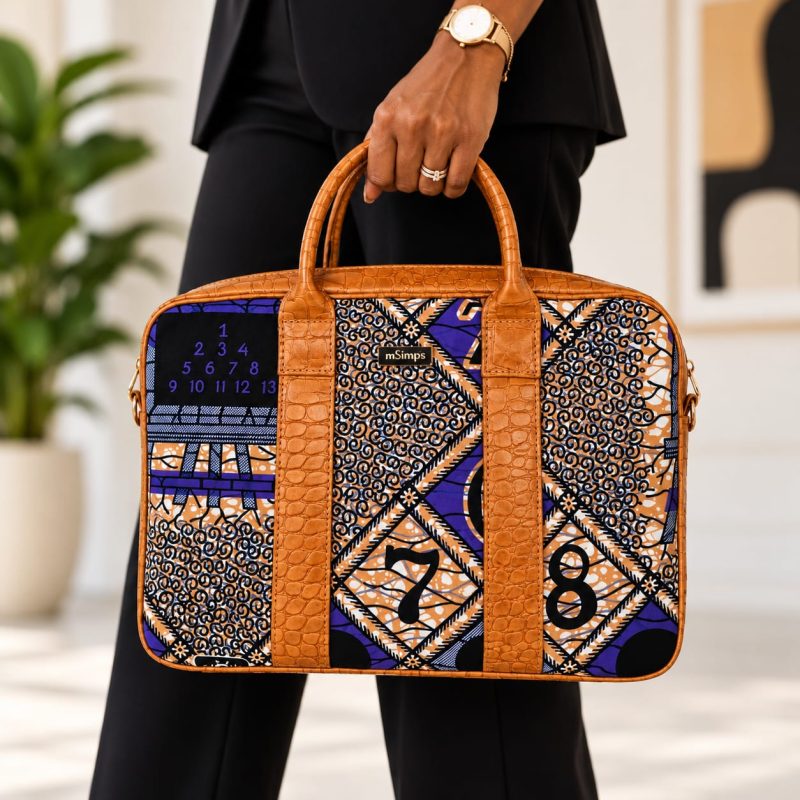 Waxprint Laptop Bag