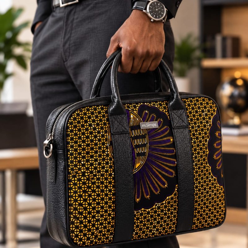 Waxprint Laptop Bag