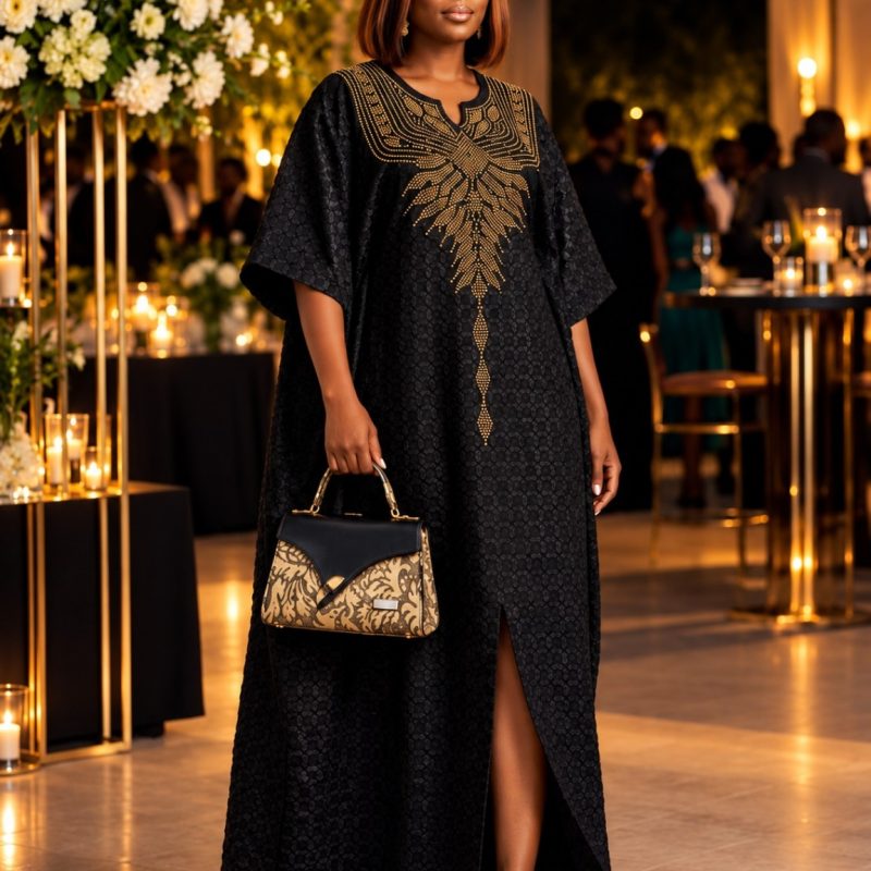 Zayna Boubou With Intricate Stone Details